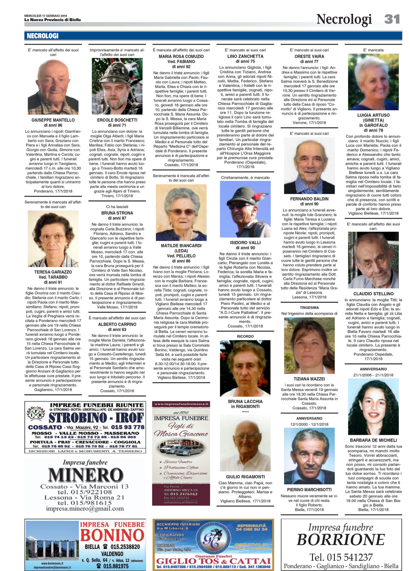 Necrologi Defunti Oggi Corriere Della Sera Necrologi GSET Necrologi Defunti Oggi Corriere Della Sera Necrologi GSET