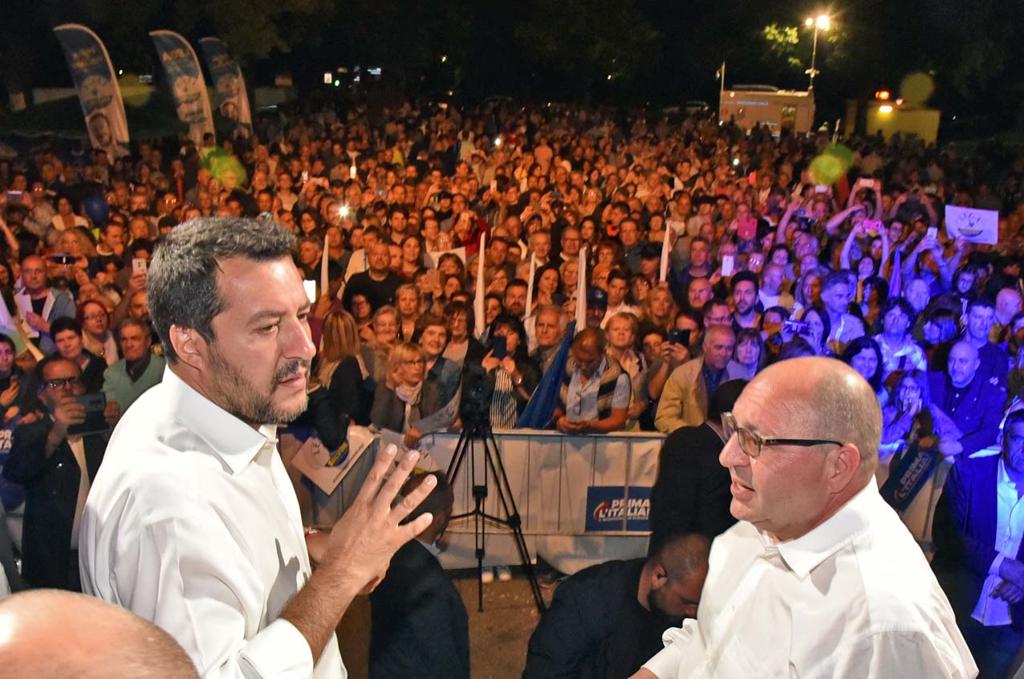 Salvini arriva a Biella per scegliere il sindaco