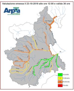 La situazione dei corsi d'acqua in Piemonte