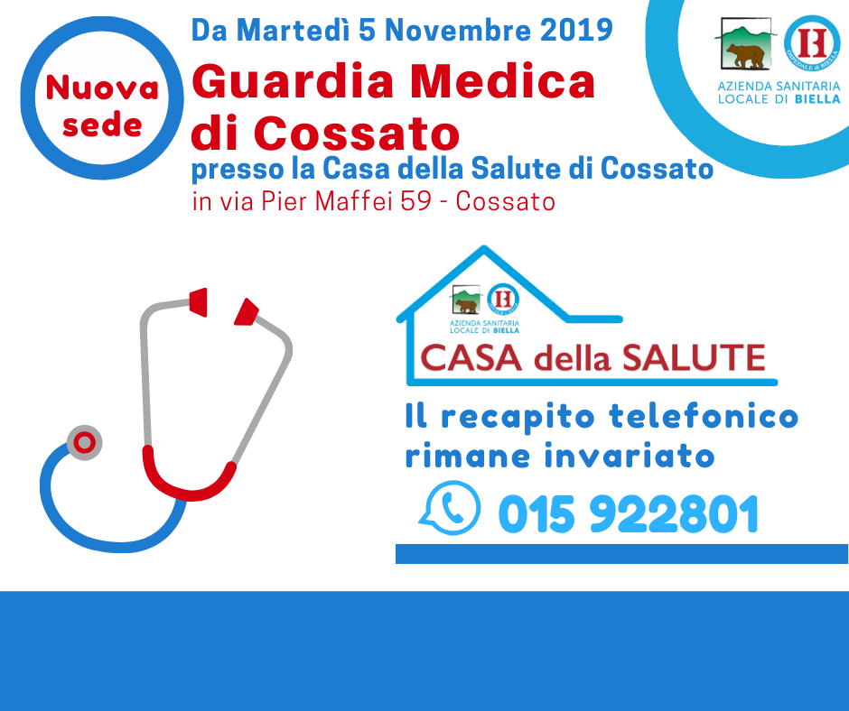 Guardia medica Cossato, da martedì nella nuova sede - La Provincia di Biella Guardia medica Cossato, da martedì nella nuova sede - La Provincia di Biella