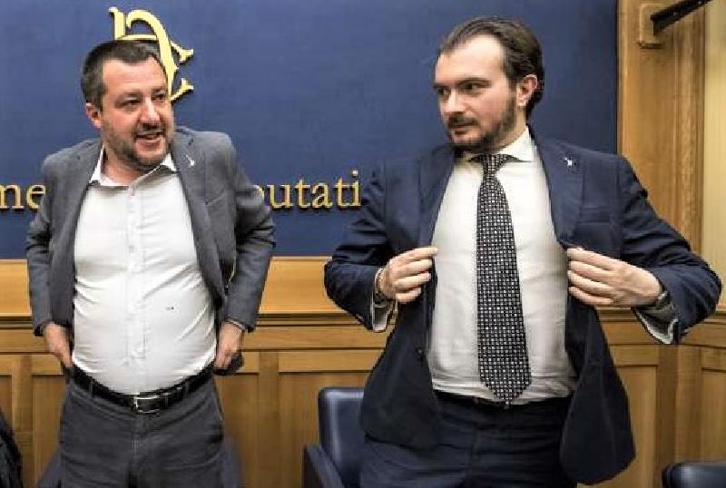 Matteo Salvini oggi a Biella