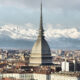 Panorama di Torino con le Alpi sullo sfondo