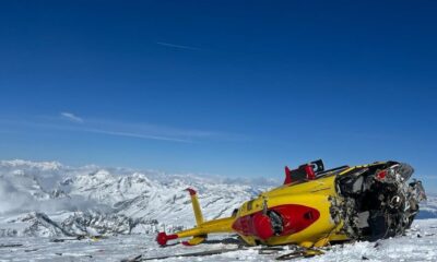 Elicottero del 118 precipitato sul Monte Rosa, solidarietà all'equipaggio