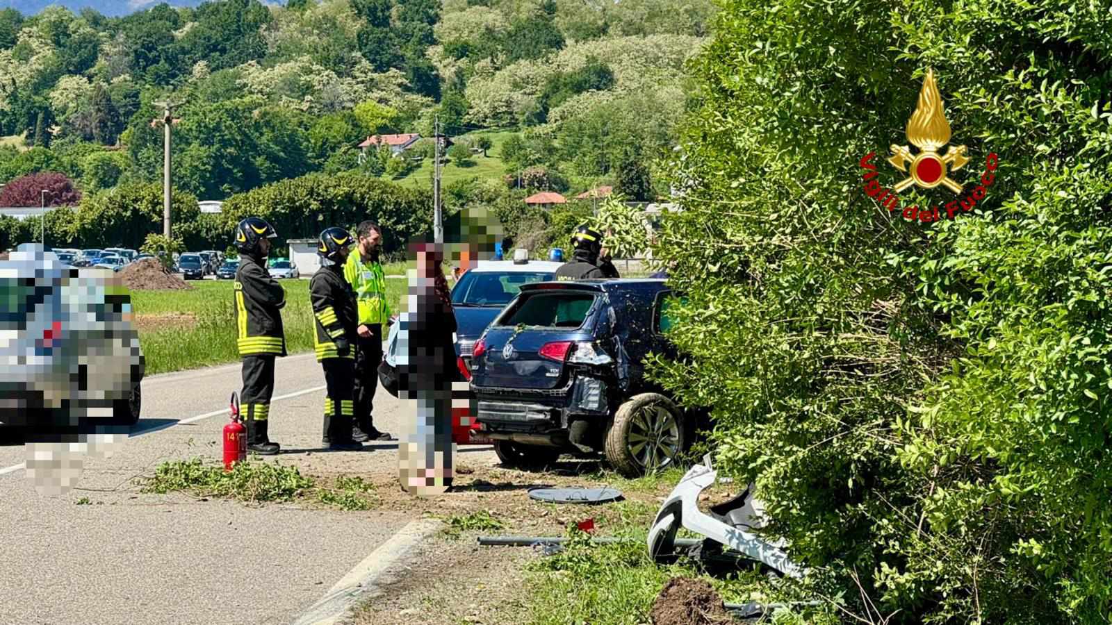 Incidente stradale a Cerreto Castello