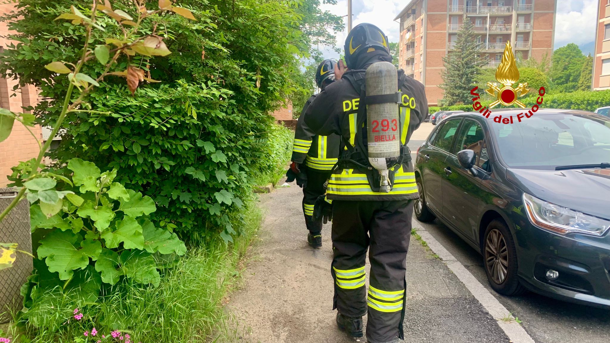 Paura per del fumo al Villaggio Lamarmora