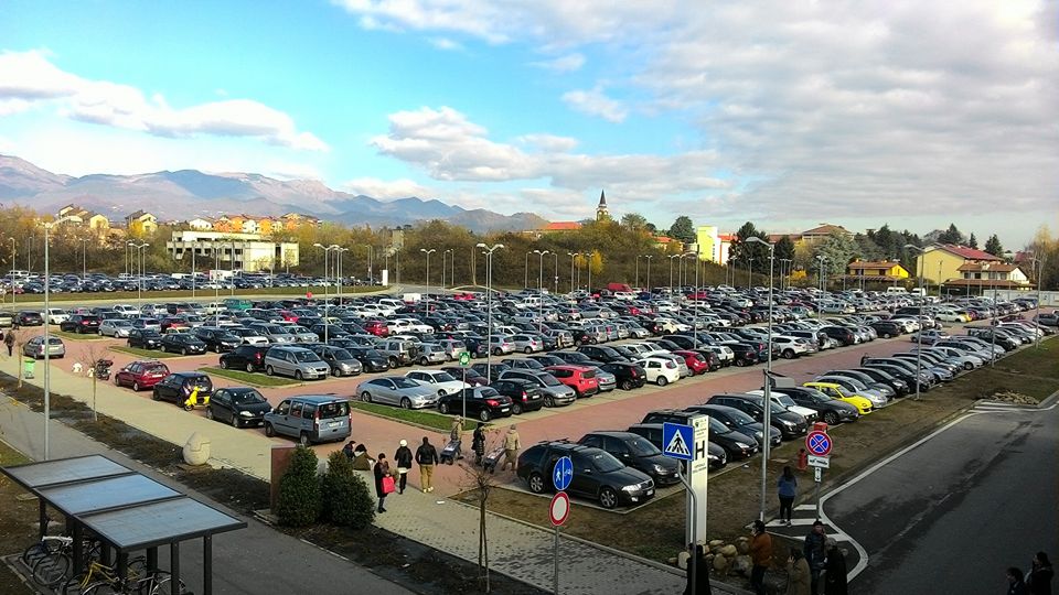 parcheggi dell'ospedale