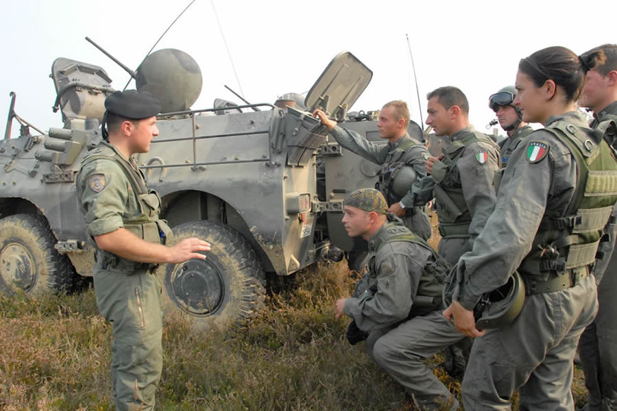 i militari in baraggia potranno sparare