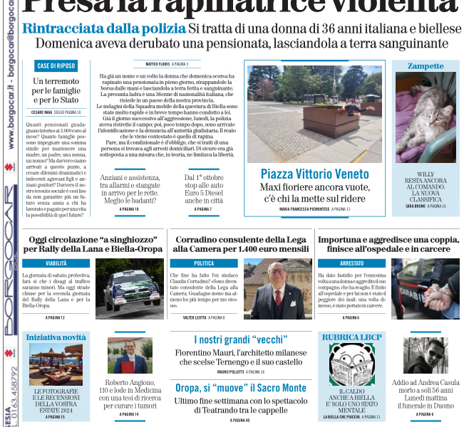 tutte le notizie della provincia di biella