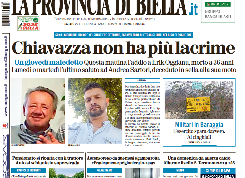 la prima pagina