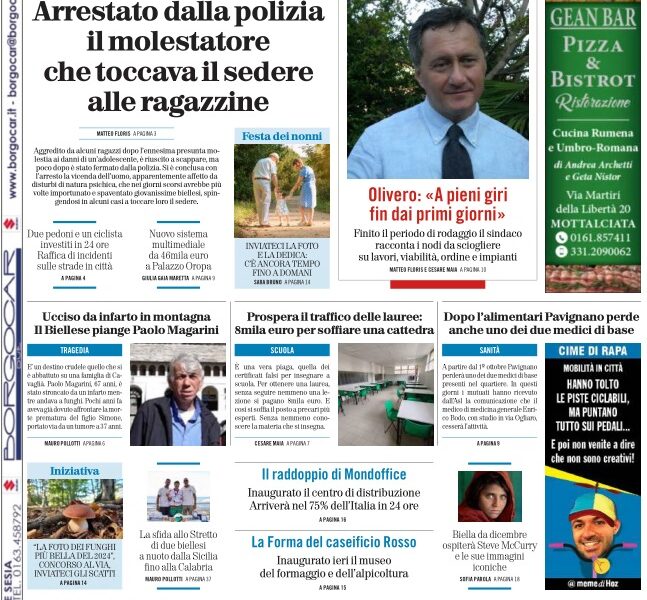 tutte le notizie della provincia di biella