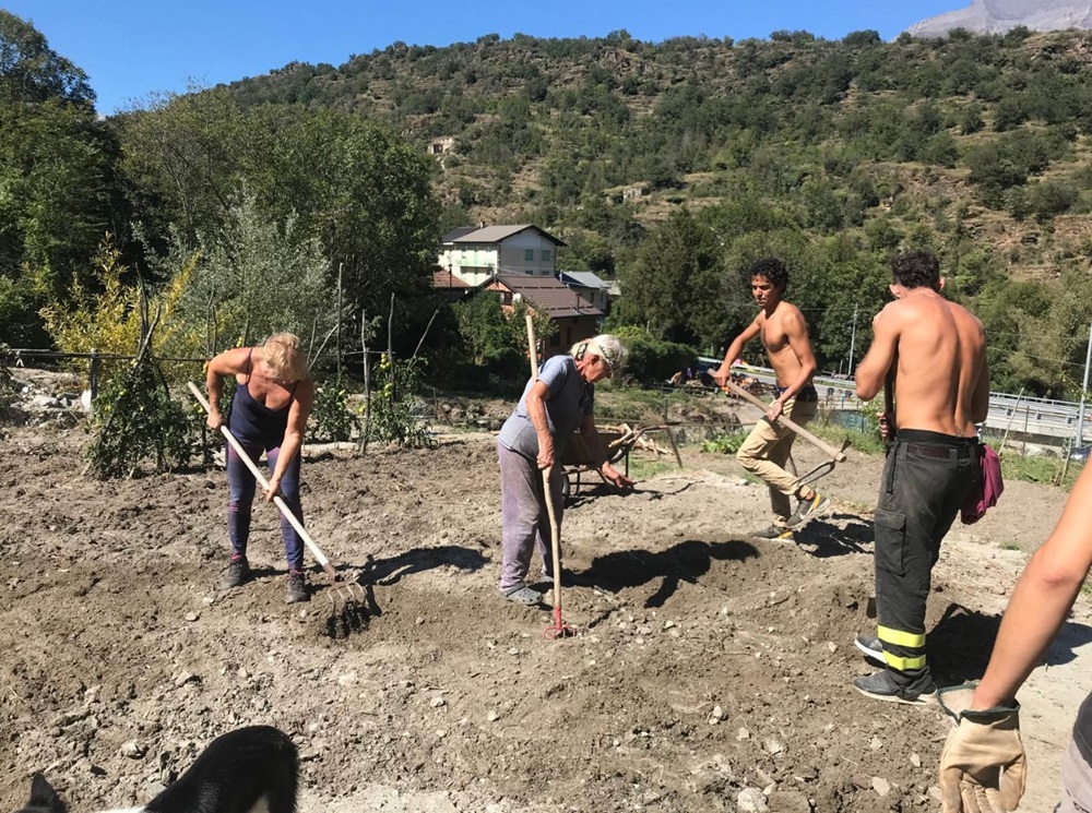 una domenica a spalare