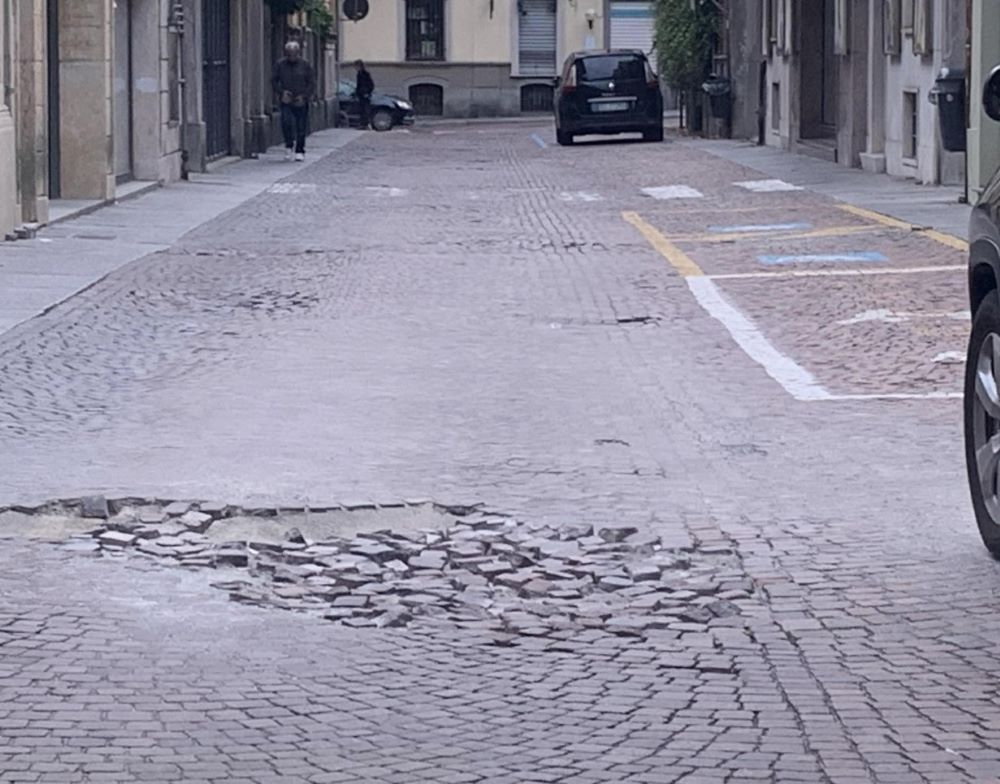 il rifacimento delle strade del centro