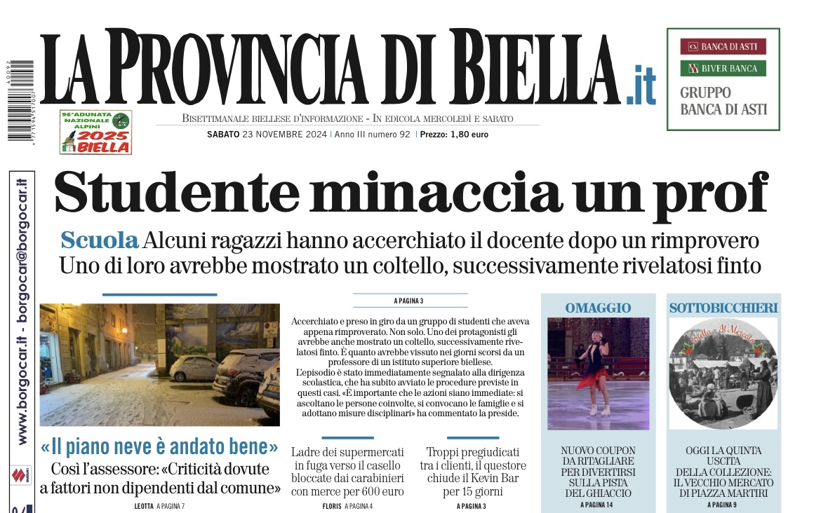 Black friday, abbonatevi al giornale La Provincia di Biella a soli 100 euro