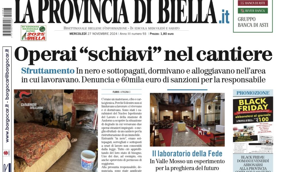 Oggi e domani abbonarsi al giornale