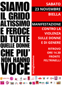 Manifestazione contro la violenza sulle donne