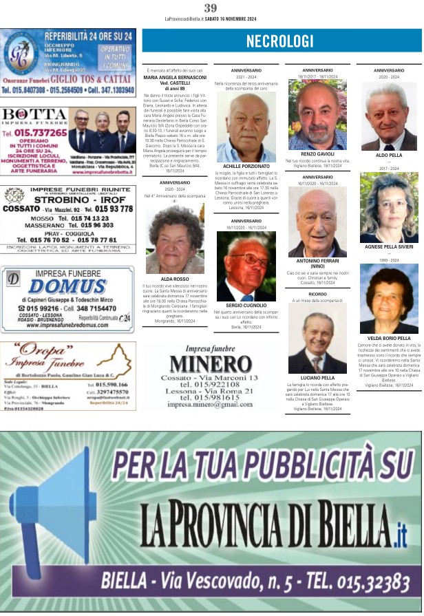 Ricordiamo i nostri cari defunti