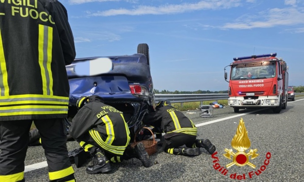 auto travolta da un tir