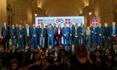 Foto di gruppo all'evento “Il Piemonte è i suoi Comuni”