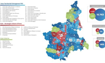 Mappa Aree territoriali omogenee