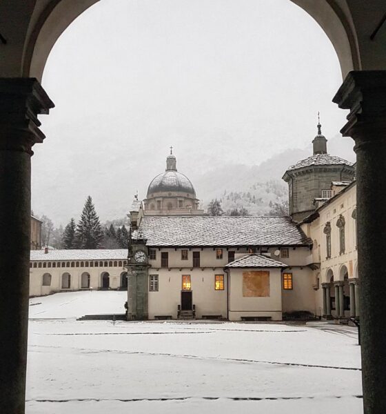 Oropa "vestita" di bianco: la settimana è iniziata sotto la neve