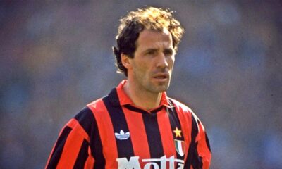 Il capitano del Milan Franco Baresi da Giovannacci