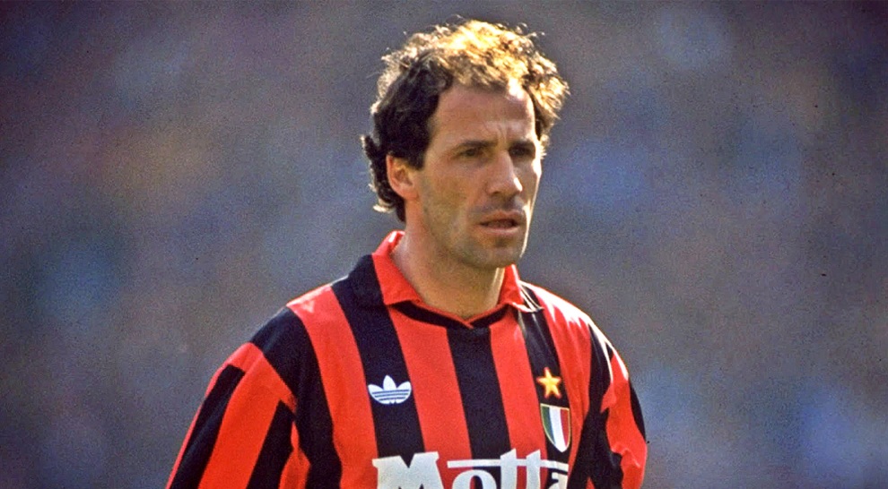 Il capitano del Milan Franco Baresi da Giovannacci