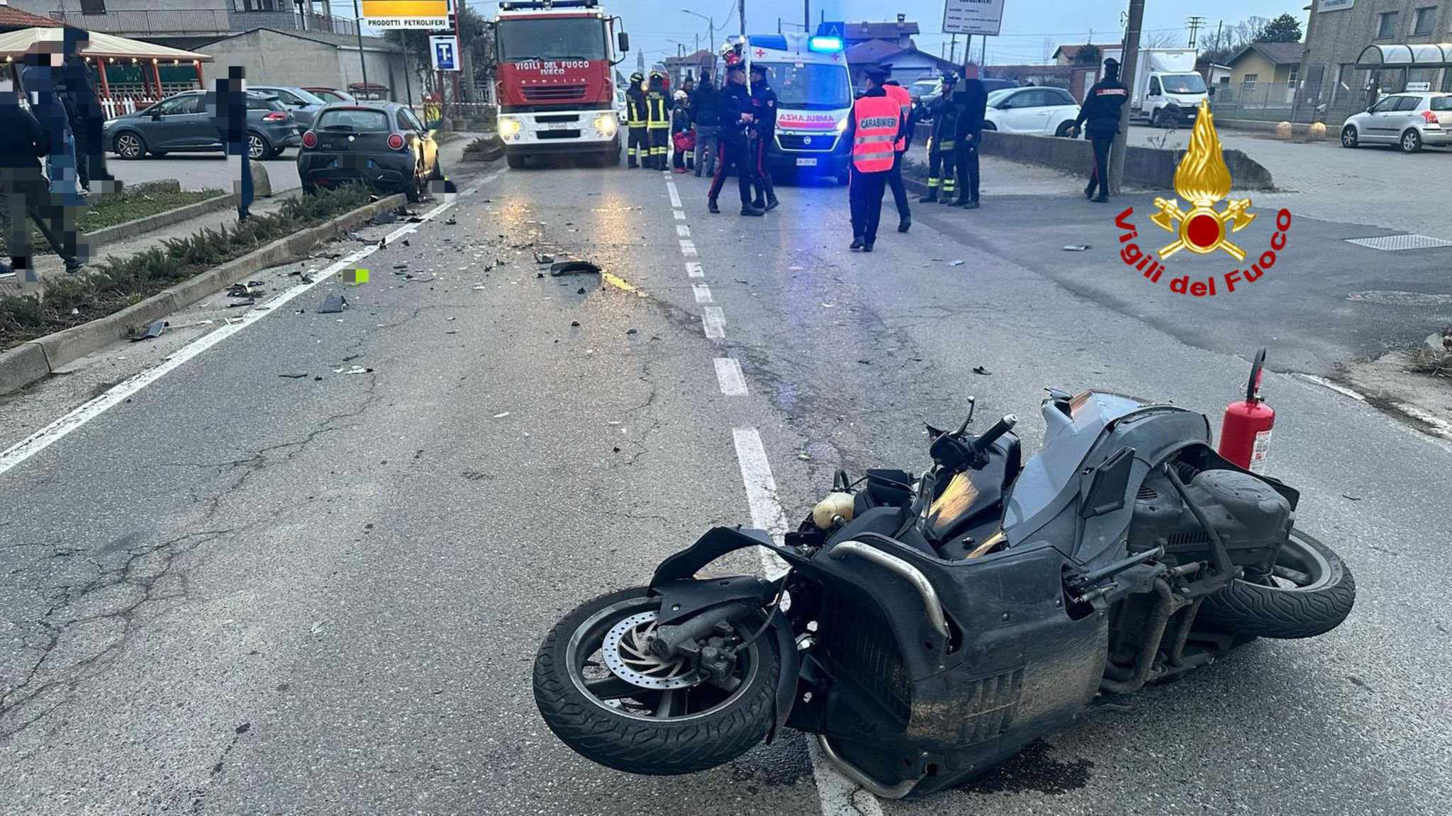 Gravissimo incidente a Candelo