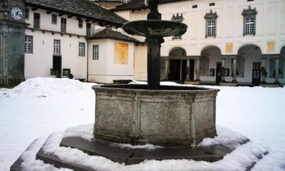 Neve a Oropa e sulle montagne biellesi: lo spettacolo è da cartolina - foto Marco Canova