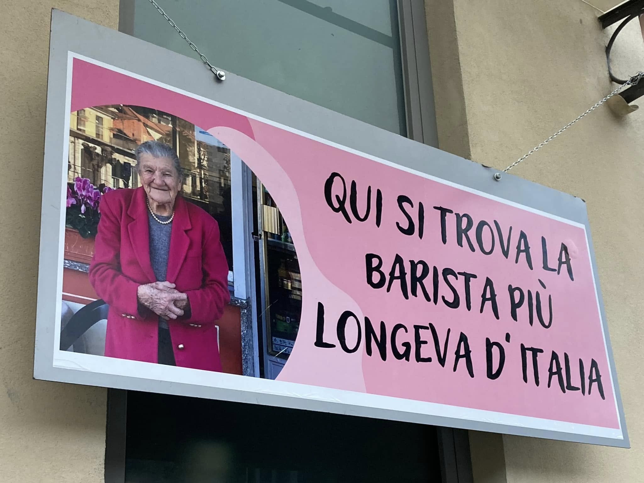 La barista più longeva d'Italia