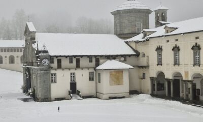 Oropa vestita d’inverno: caduti 20 centimetri di neve