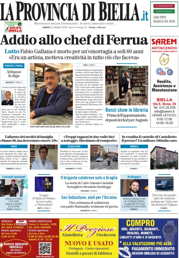 tutte le notizie della provincia di biella