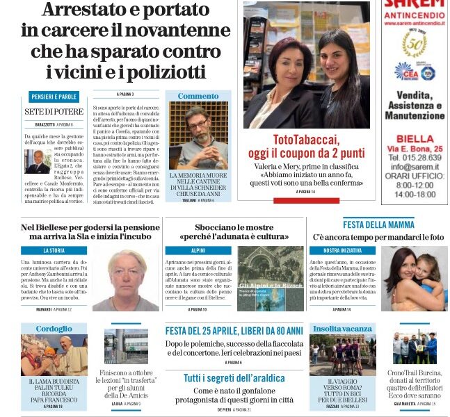 ieri avete perso la provincia di biella