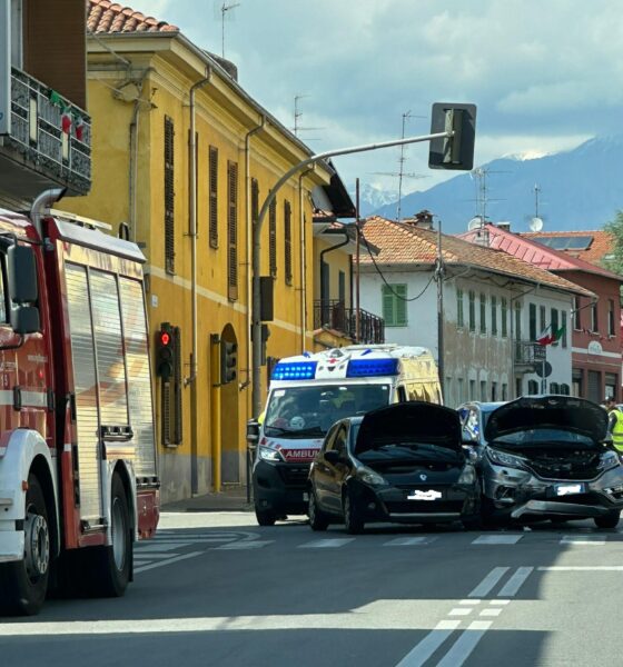 Incidente a Sandigliano, due feriti