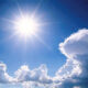 sole e nuvole si alternano