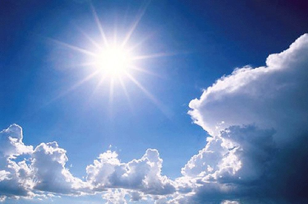 finalmente sole e cielo sereno