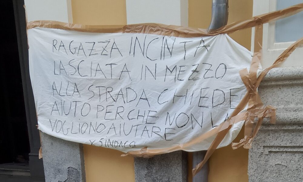 donna incinta senza casa