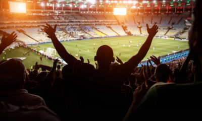 Partita di calcio alla stadio