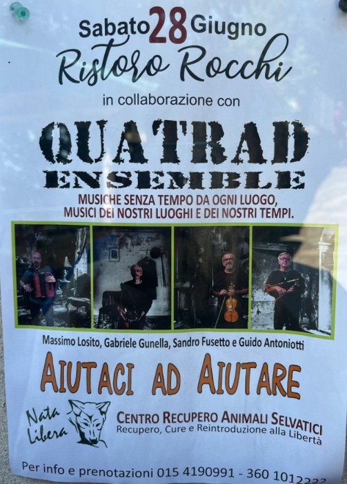 Una serata tra cibo e musica