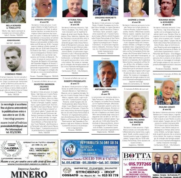 Ricordiamo i nostri cari defunti