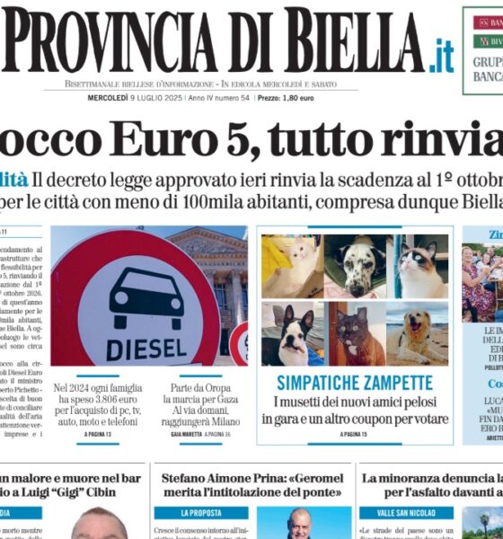 la prima pagina