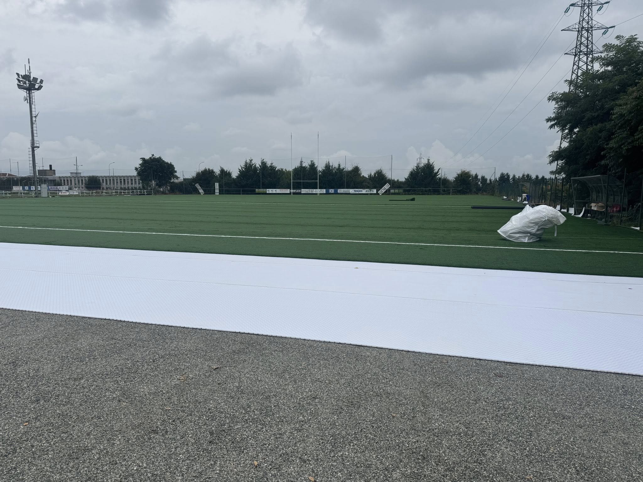 Biella, prende forma il nuovo campo da rugby