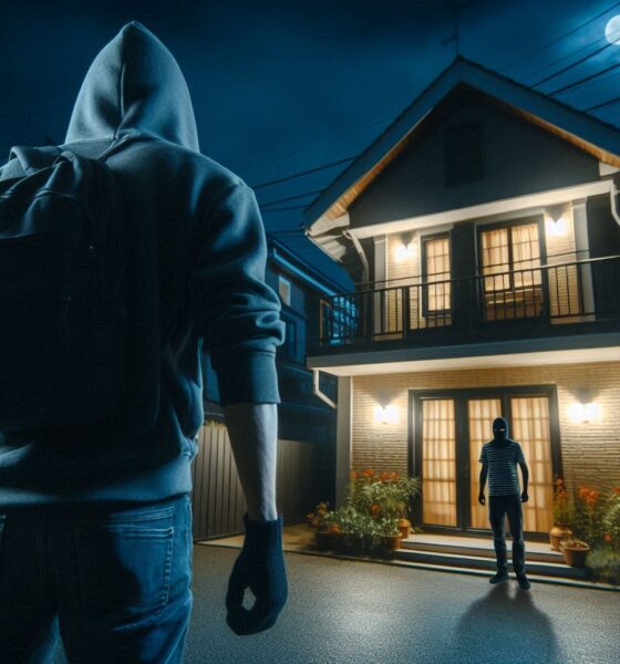 tentato furto in una villetta