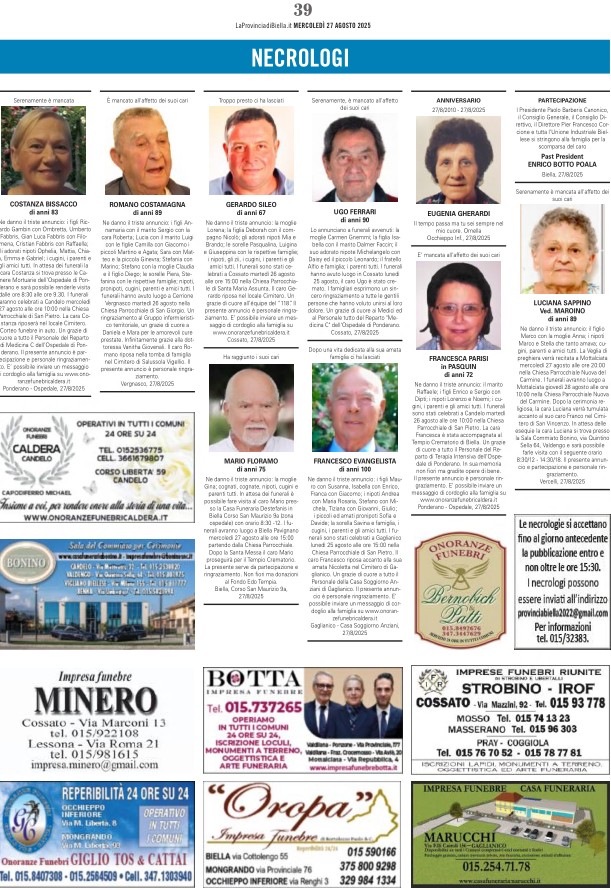 Ricordiamo i nostri cari defunti