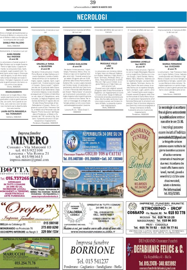 ricordiamo i nostri cari defunti