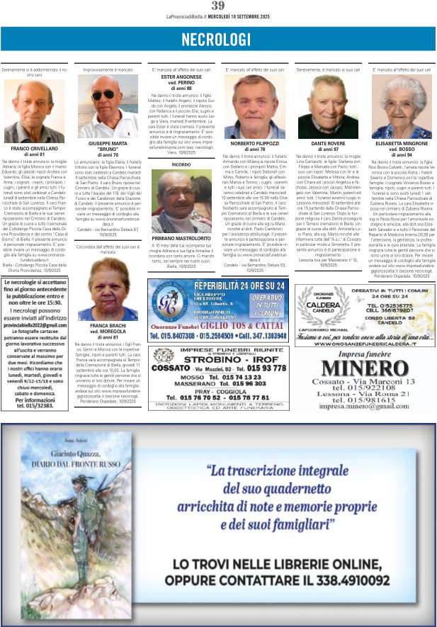 Ricordiamo i nostri cari defunti