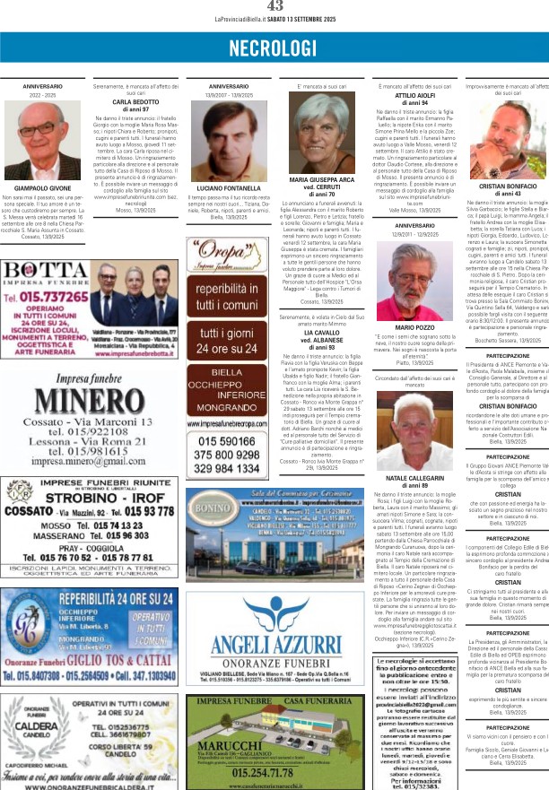 Ricordiamo i nostri cari defunti