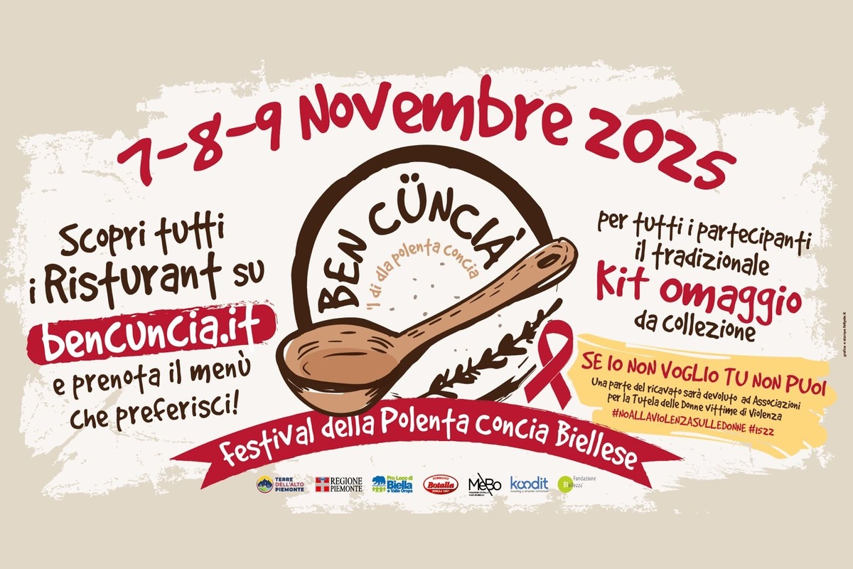Ben Cuncià torna Biella dal 7 al 9 novembre