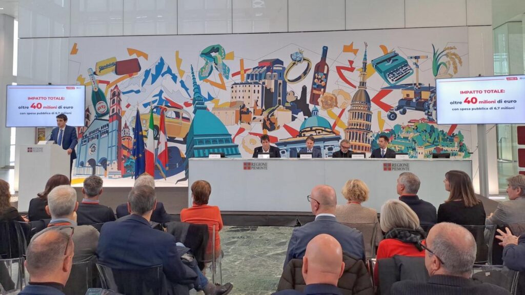 Una fase della presentazione