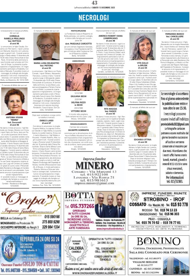 Ricordiamo i nostri cari defunti