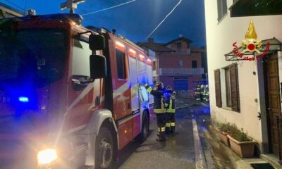 incendio scantinato donna bambino